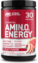 Optimum Nutrition Amino Energy - Pre Workout with Green Tea, BCAA, Amino Acids, Keto Friendly, Green Coffee Extract, Energy Powder - Fruit Fusion, 9.5 Ounce
