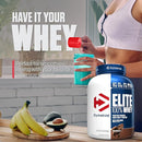 Dymatize Elite 100% Whey Protein 5lb Chocolate Bulk Muscle Protein Powder