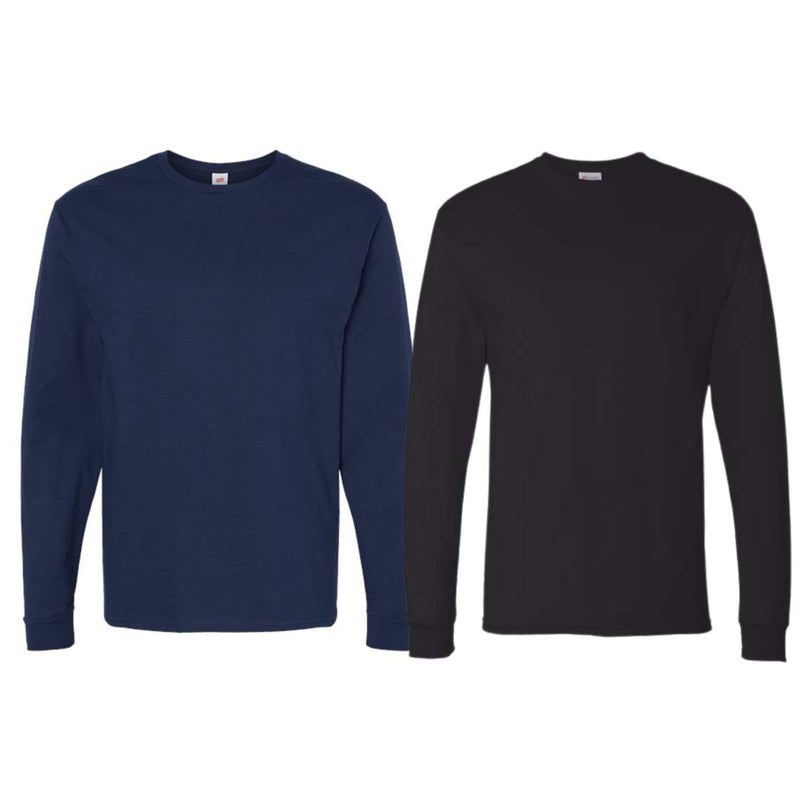 Hanes - Essential-T Long Sleeve T-Shirt Tees - 2 Pack