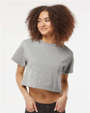 Champion Women T Shirt Crop Tee Heritage Cotton Premium