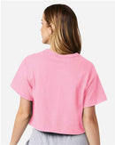 Champion Women T Shirt Crop Tee Heritage Cotton Premium