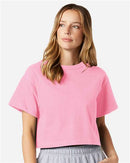 Champion Women T Shirt Crop Tee Heritage Cotton Premium