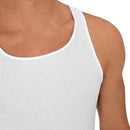 Hanes Men's Tank Undershirt Pack, Cotton Tank Undershirt, Moisture-Wicking, Breathable, White Multi-Pack