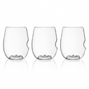 3 Pack Unbreakable Glass 12 Oz Wine Glass  Crystal Clear