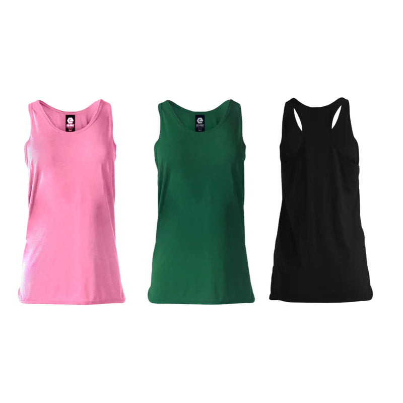 EG PRO Women's Racerback Tank Top 3-pack