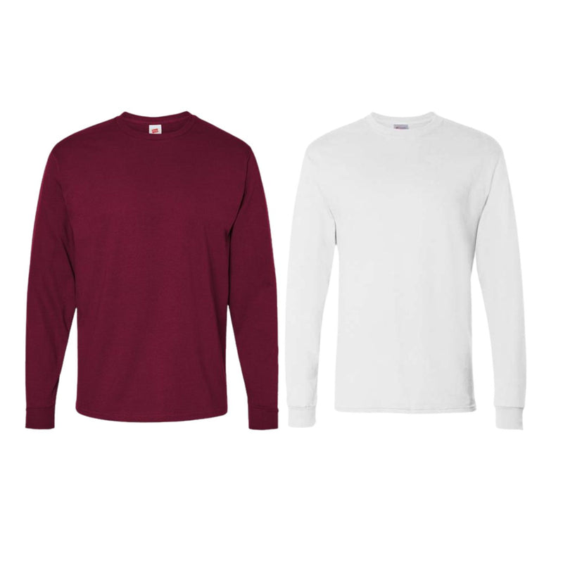 Hanes - Essential-T Long Sleeve T-Shirt Tees - 2 Pack