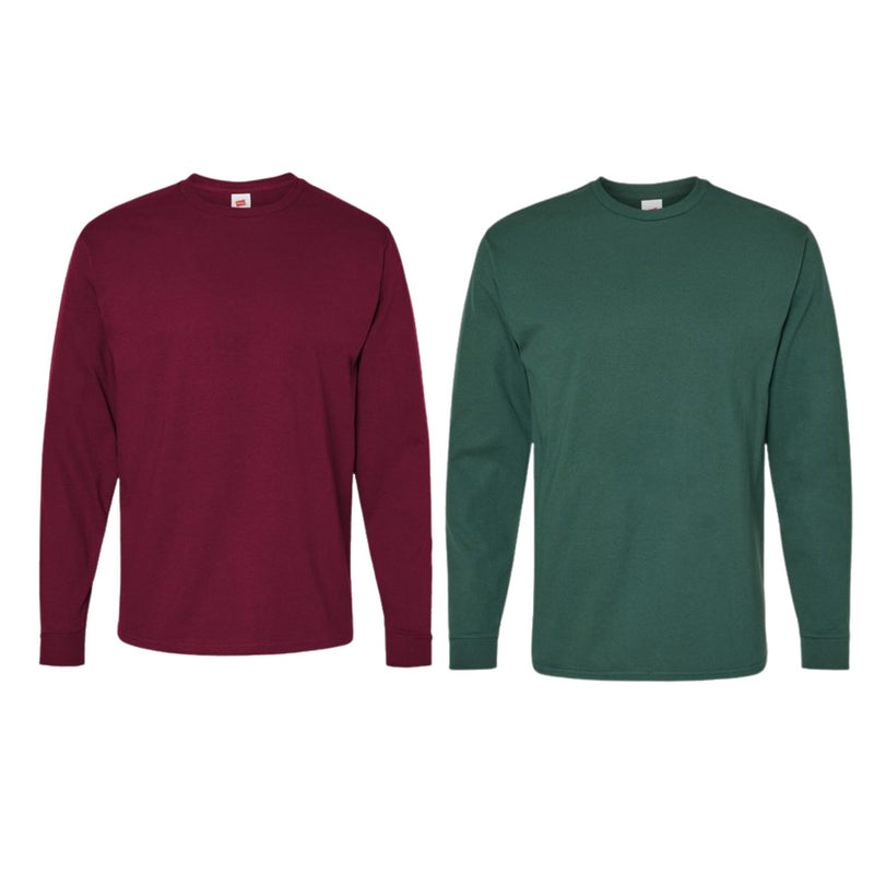 Hanes - Essential-T Long Sleeve T-Shirt Tees - 2 Pack