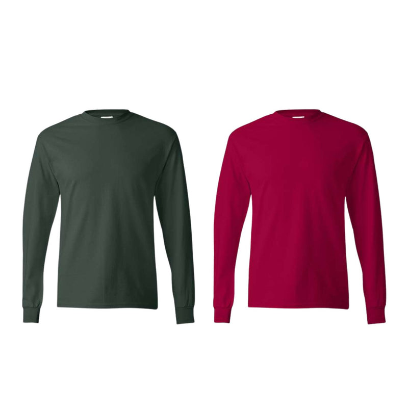 Hanes Women T-Shirt Tees Long Sleeve Cozy and Moisture Wicking 2-Pack