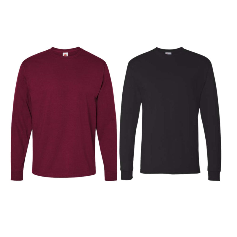 Hanes - Essential-T Long Sleeve T-Shirt Tees - 2 Pack