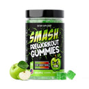 SMASH Pre Workout Gummies 100 Count Zero Sugar Energy & Focus