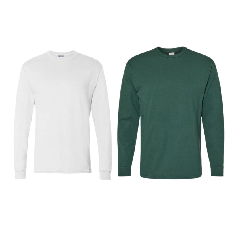 Hanes - Essential-T Long Sleeve T-Shirt Tees - 2 Pack