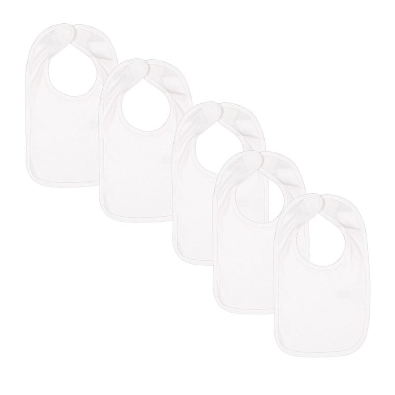 EG PRO Baby Jersey Bib – Soft Cotton Drool Bibs for Newborns & Infants – 5 Pack
