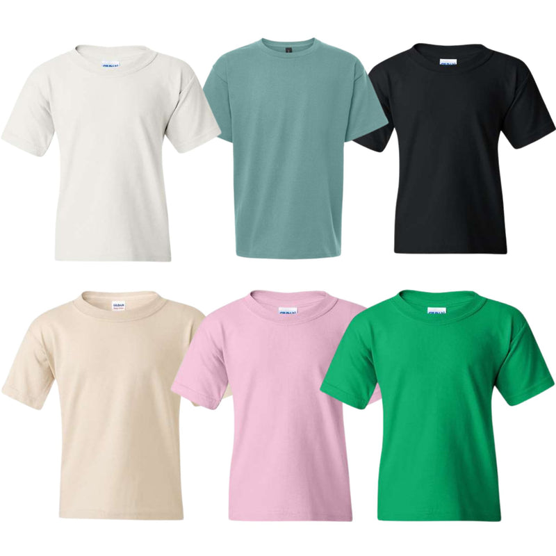 EG PRO Youth T Shirts Boy Girl T Shirts Cotton Plain 10-Pack