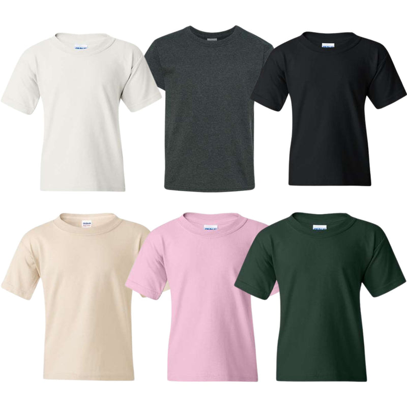 EG PRO Youth T Shirts Boy Girl T Shirts Cotton Plain 10-Pack
