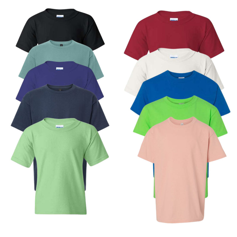 EG PRO Youth T Shirts Boy Girl T Shirts Cotton Plain 10-Pack