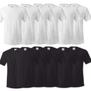 EG PRO Men Undershirts Women T-Shirt Tees Athletic Tops Essential-T Soft & Comfort - 12 Pack