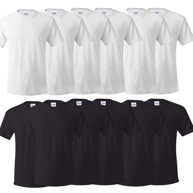 EG PRO Men Undershirts Women T-Shirt Tees Athletic Tops Essential-T Soft & Comfort - 12 Pack