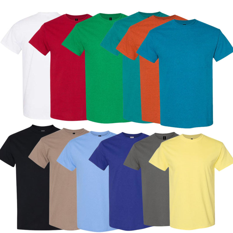 EG PRO Men's Heavyweight Cotton T-Shirt Undershirts 12-Pack Crewneck Tee for Everyday Wear