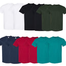 EG PRO Men's Heavyweight Cotton T-Shirt Undershirts 12-Pack Crewneck Tee for Everyday Wear