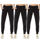 EG PRO Women Sweatpants Joggers Workout Running Loungewear Ultra Soft - 3 Pack