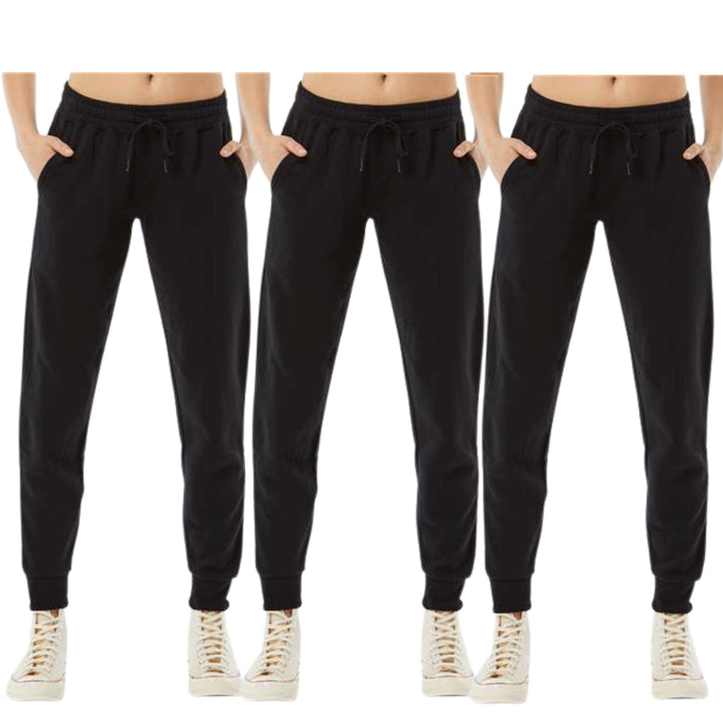 EG PRO Women Sweatpants Joggers Workout Running Loungewear Ultra Soft - 3 Pack