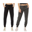EG PRO 2 Pack Women Jogger Pants Sweatpants Soft & Athletic Workout Running Casual