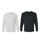 EG PRO Men T Shirts Long Sleeve Women Tees with Rib Cuffs Ultra Cotton - 2 Pack