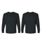 EG PRO Men T Shirts Long Sleeve Women Tees with Rib Cuffs Ultra Cotton - 2 Pack