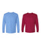 EG PRO Men T Shirts Long Sleeve Women Tees with Rib Cuffs Ultra Cotton - 2 Pack