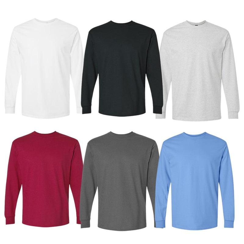EG PRO Men T Shirts Long Sleeve Women Tees Ultra Cotton - 6 Pack