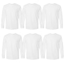 EG PRO Men T Shirts Long Sleeve Women Tees Ultra Cotton - 6 Pack