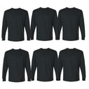 EG PRO Men T Shirts Long Sleeve Women Tees Ultra Cotton - 6 Pack