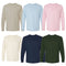 EG PRO Men T Shirts Long Sleeve Women Tees Ultra Cotton - 6 Pack