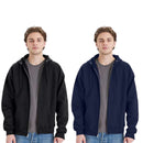 EG PRO Men Hoodies Full Zip Hooded Sweatshirts Ultimate Cotton 2-Pack