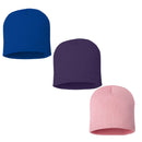 EG PRO Beanies Winter Knit Hats Skull Cap 8" - 3 Pack