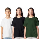 Gildan Unisex Youth  T Shirts Tees Short Sleeve Light Cotton - 3 Pack