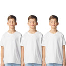 Gildan Unisex Youth  T Shirts Tees Short Sleeve Light Cotton - 3 Pack