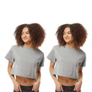 Champion Women T Shirt Crop Tee Heritage Cotton Premium