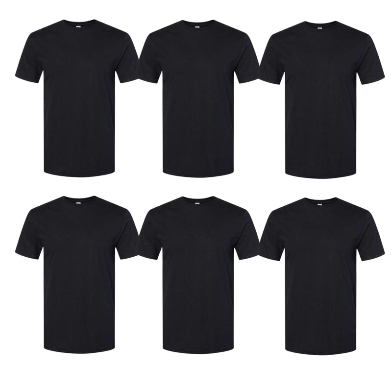 EG PRO 6 Pack Men Women Undershirts T-Shirt Tees Soft Style CVC