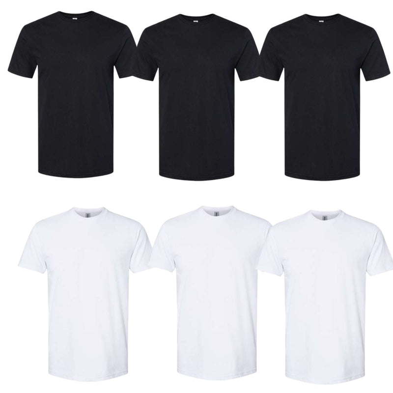 EG PRO 6 Pack Men Women Undershirts T-Shirt Tees Soft Style CVC