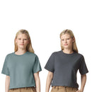 EG PRO Women T Shirt  Fine Jersey Boxy Cropped Tee Short Sleeve Plain - 2 Pack