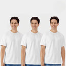 3-Pack of Gildan Men White T Shirts Light Cotton