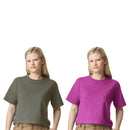 EG PRO Women T Shirt  Fine Jersey Boxy Cropped Tee Short Sleeve Plain - 2 Pack