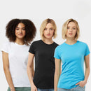 3 Pack of Women T Shirt Slim Fit Fine Jersey - Tultex