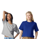 EG PRO Women T Shirt  Fine Jersey Boxy Cropped Tee Short Sleeve Plain - 2 Pack