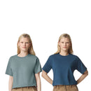 EG PRO Women T Shirt  Fine Jersey Boxy Cropped Tee Short Sleeve Plain - 2 Pack