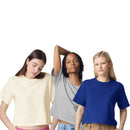 EG PRO Women T Shirts 3-Pack Fine Jersey Boxy Cropped Tee Short Sleeve Plain