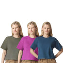 EG PRO Women T Shirts 3-Pack Fine Jersey Boxy Cropped Tee Short Sleeve Plain