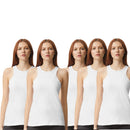 EG PRO Women Tank Top Undershirts CVC 5-Pack Stylish & Plain