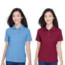 Harriton Women's Polo Shirt Short Sleeve Moisture Wicking 2-Pack